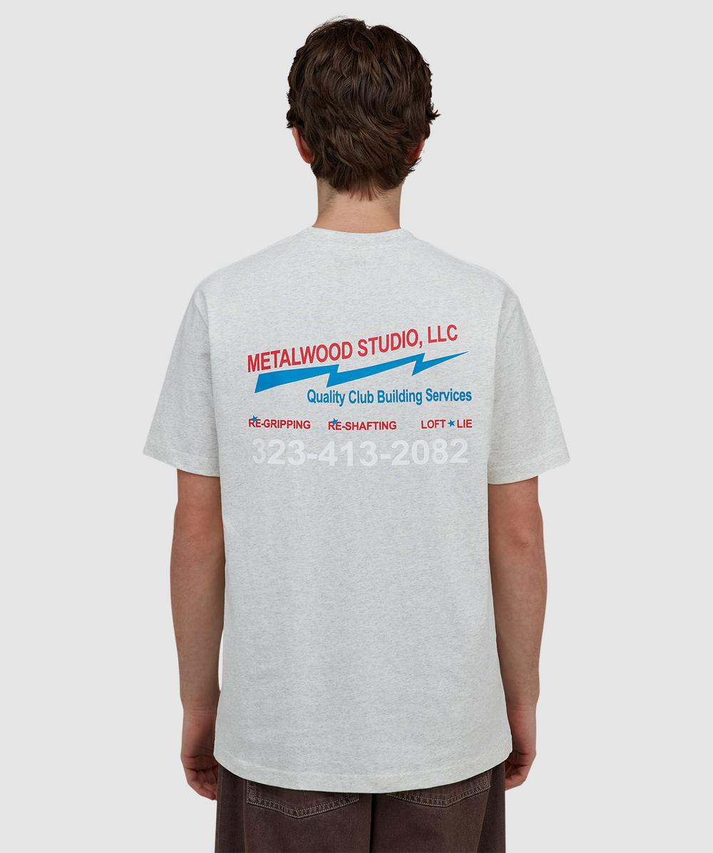 Metalwood Club Building T-shirt In White