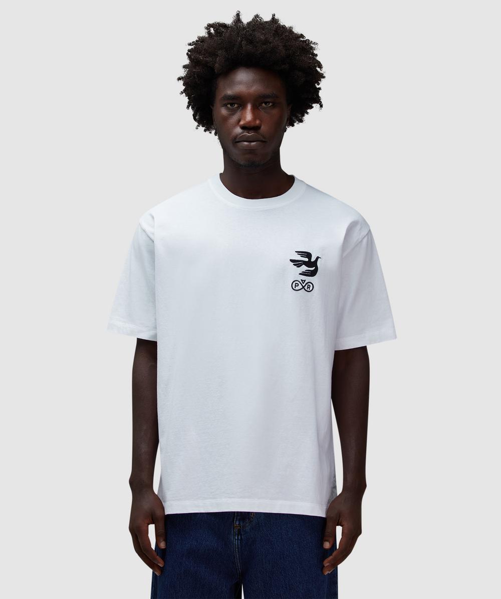 Parra Infinite Bird Logo T-shirt In White