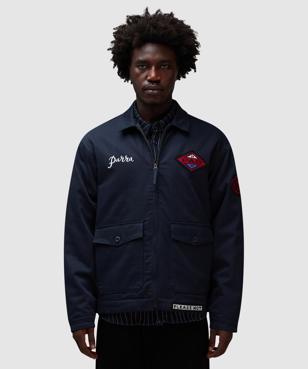 Parra Pumping Gas Jacket (Navy Blue - M) - Size M, Male