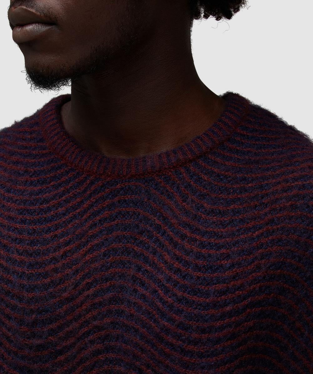 NKNIT wave pattern mohair KNIT Wave Sweater