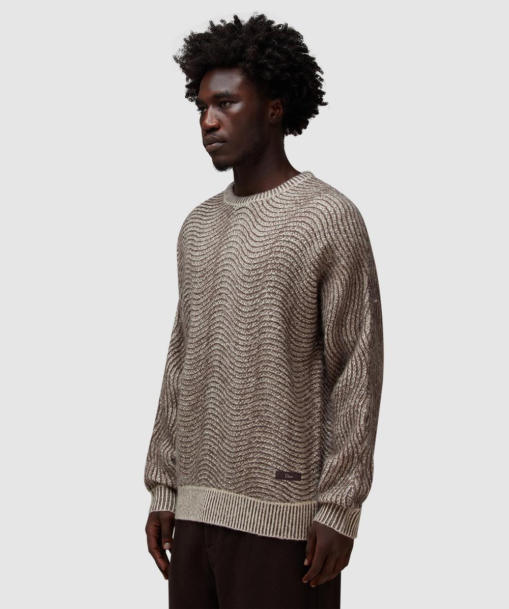 Dime wave knit sweater Lサイズ Dime Mohair wave knit sweater | CAMEL | SEVENSTORE