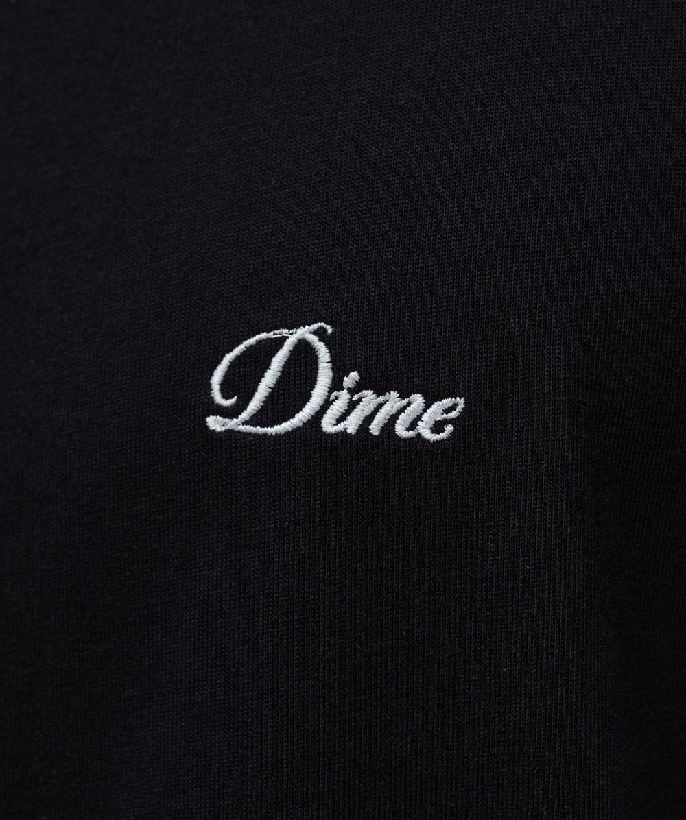 Dime Cursive small logo t-shirt | BLACK | SEVENSTORE