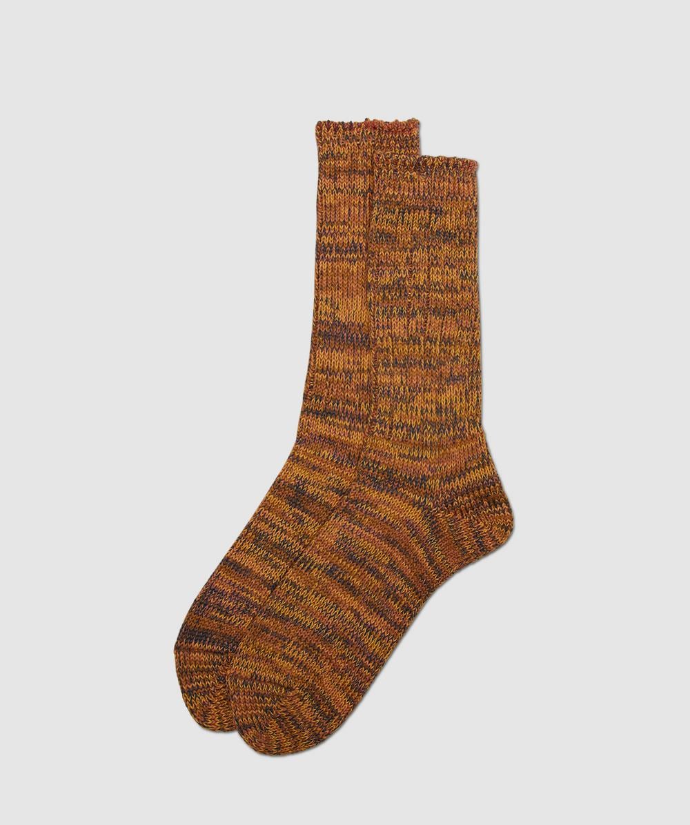 Anonymous Ism 5 Colour Mix Crew Sock In Yellow