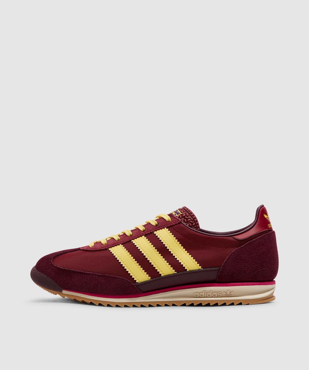 adidas Sl 72 Sneaker (Noble Maroon/Maroon/Spring Yellow - 3) - Size 3 - Women's, Unisex