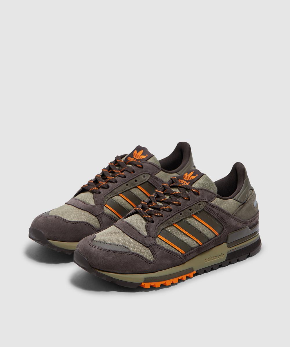 adidas ZX 600 sneaker | DARK BROWN/ORBIT GREEN/CARGO BROWN