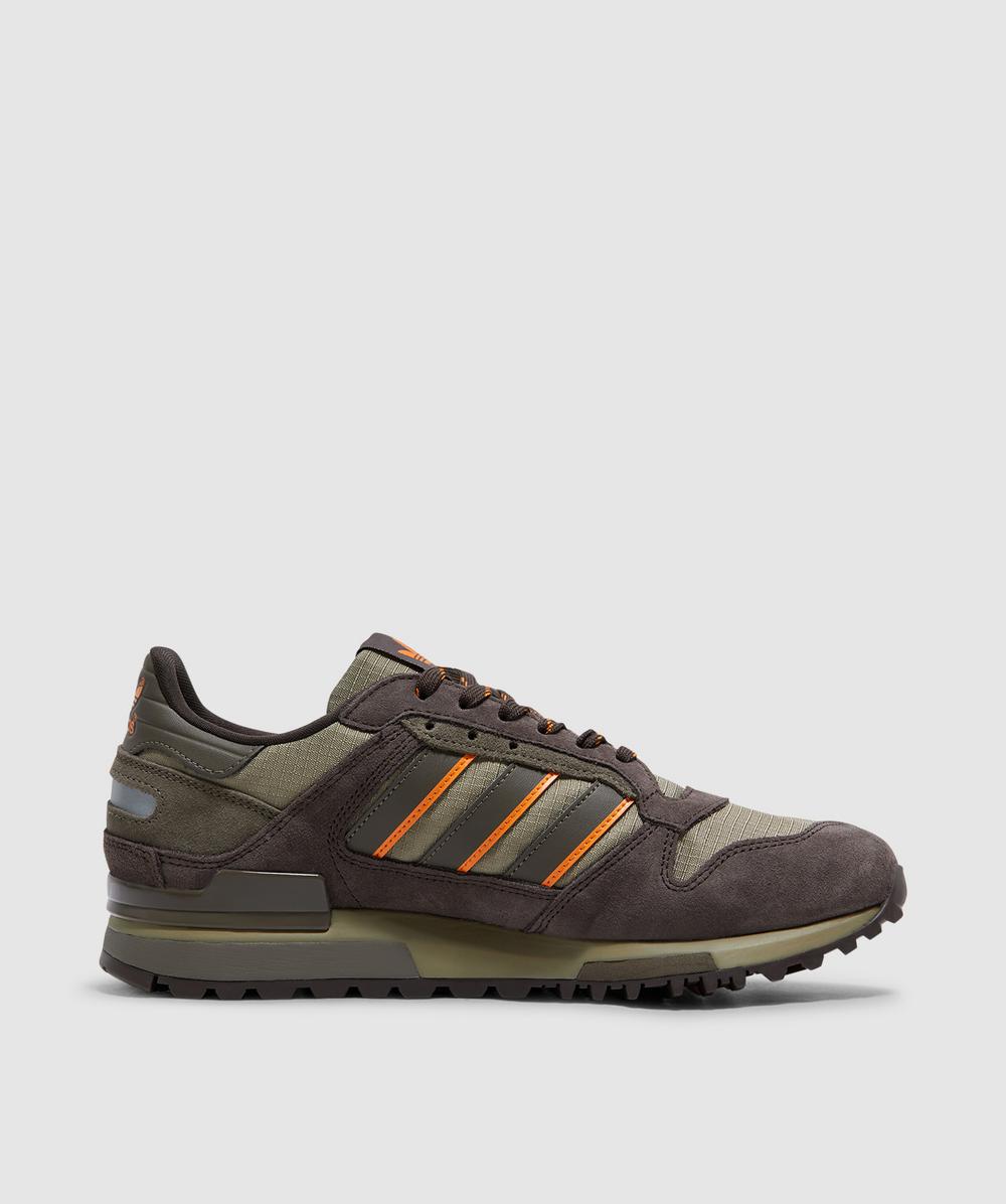 adidas ZX 600 sneaker | DARK BROWN/ORBIT GREEN/CARGO BROWN