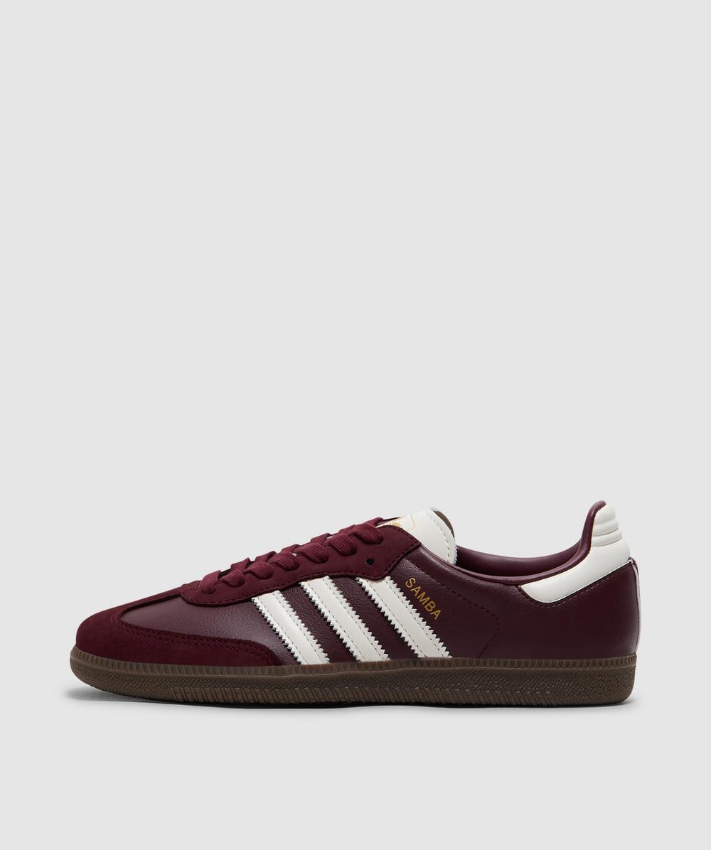 adidas Samba Og Sneaker (Maroon/Off White/Gum 3 - 11) - Size 11 - Men's, Unisex