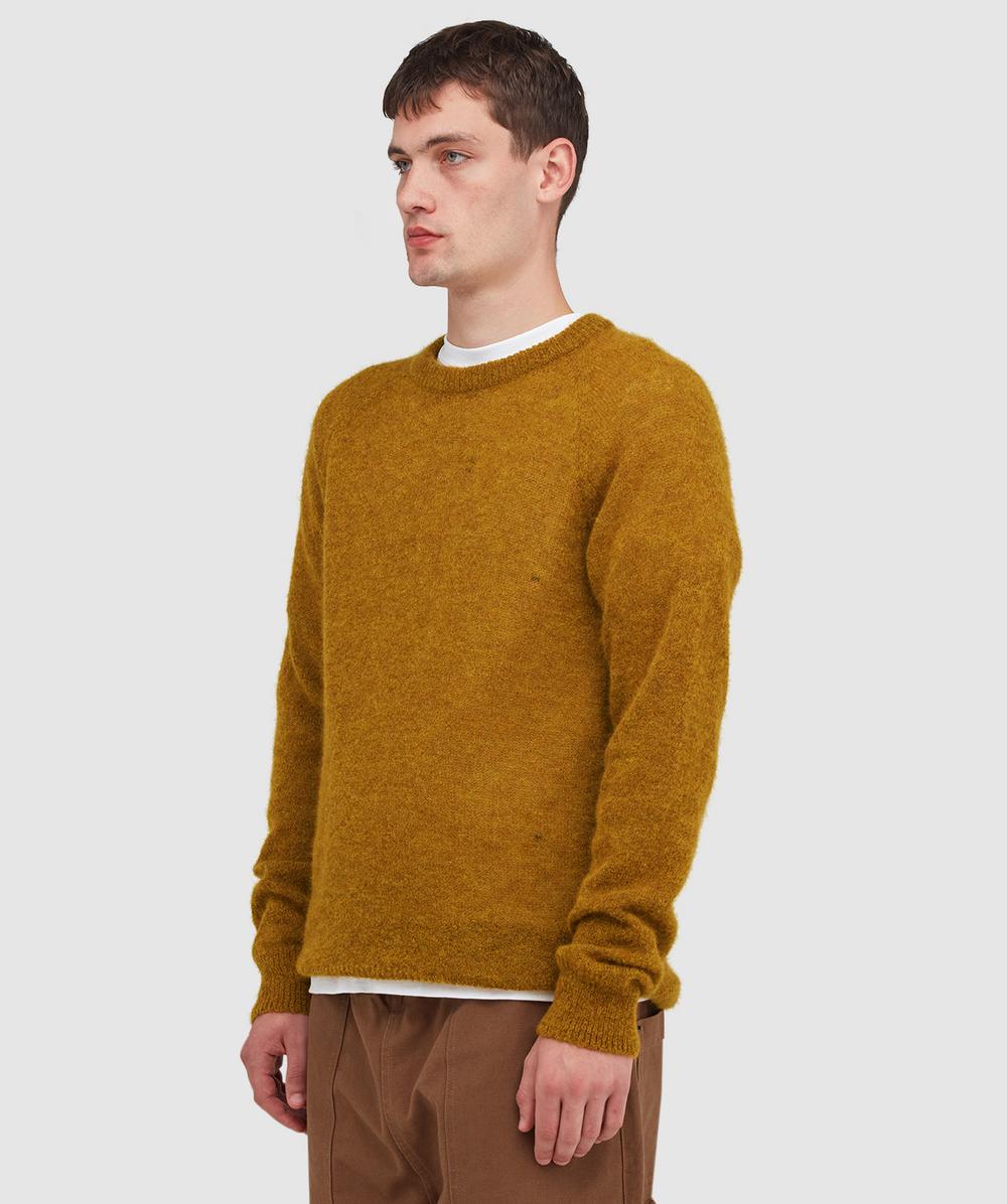 Universal Works Alpaca knit lyon sweater | GOLD | SEVENSTORE Universal Works Alpaca knit lyon sweater | GOLD | SEVENSTORE