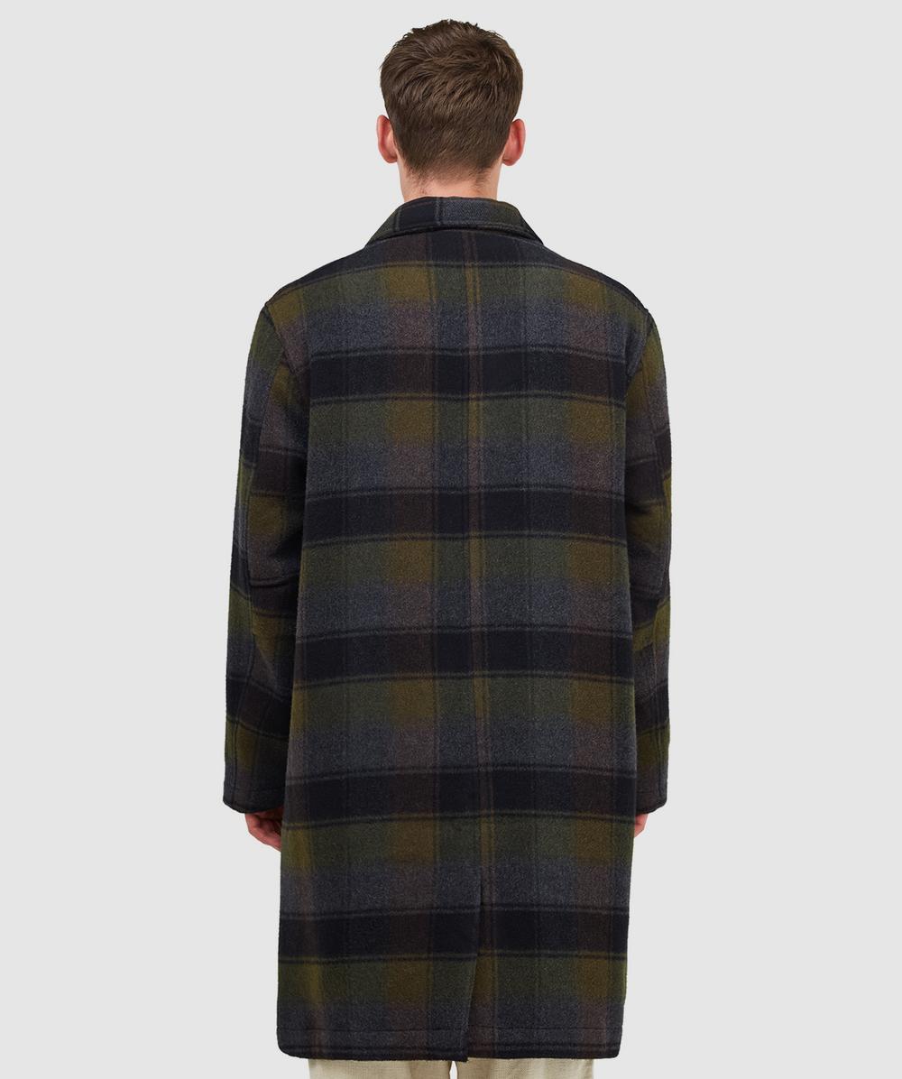 Universal Works Berlin wool check account jacket | BLACK/BROWN