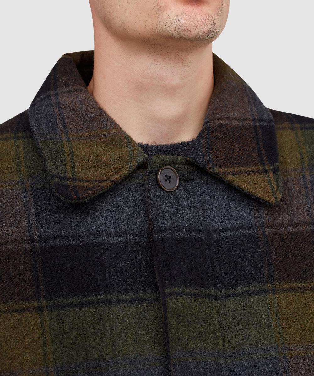 Universal Works Berlin wool check account jacket | BLACK/BROWN