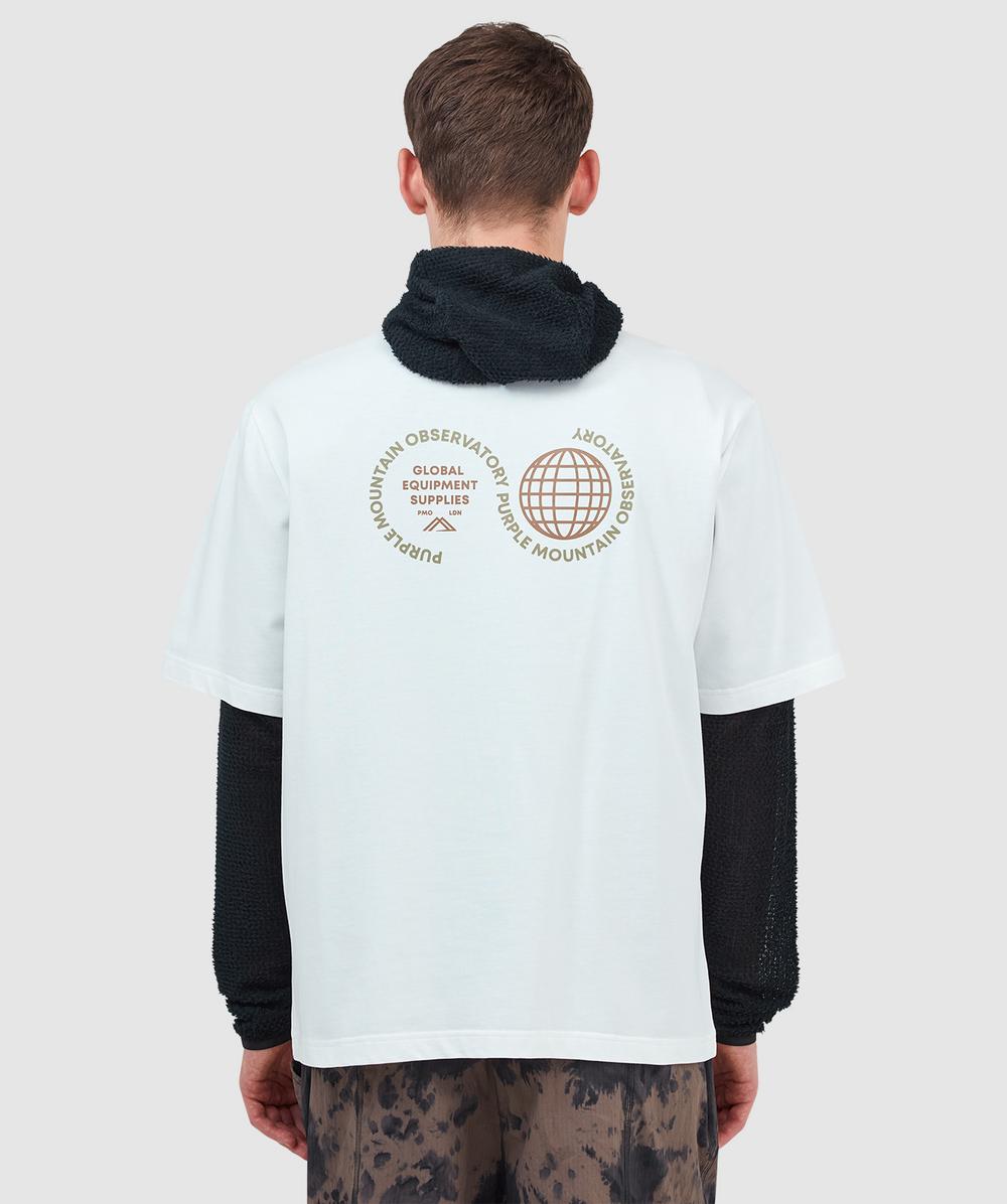 Purple Mountain Observatory Globe T-shirt In White