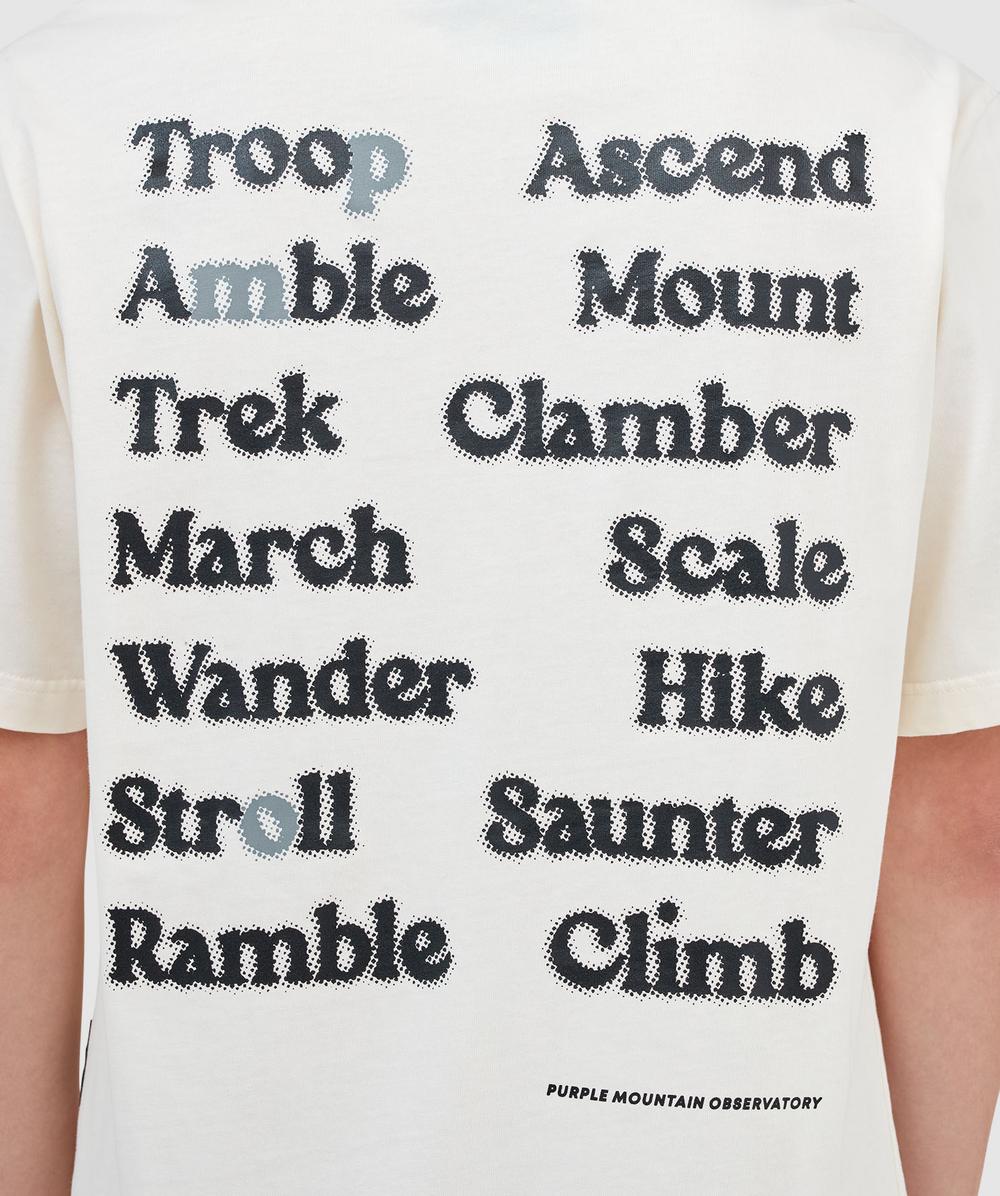 Purple Mountain Observatory Ascend t-shirt | STAR WHITE | SEVENSTORE