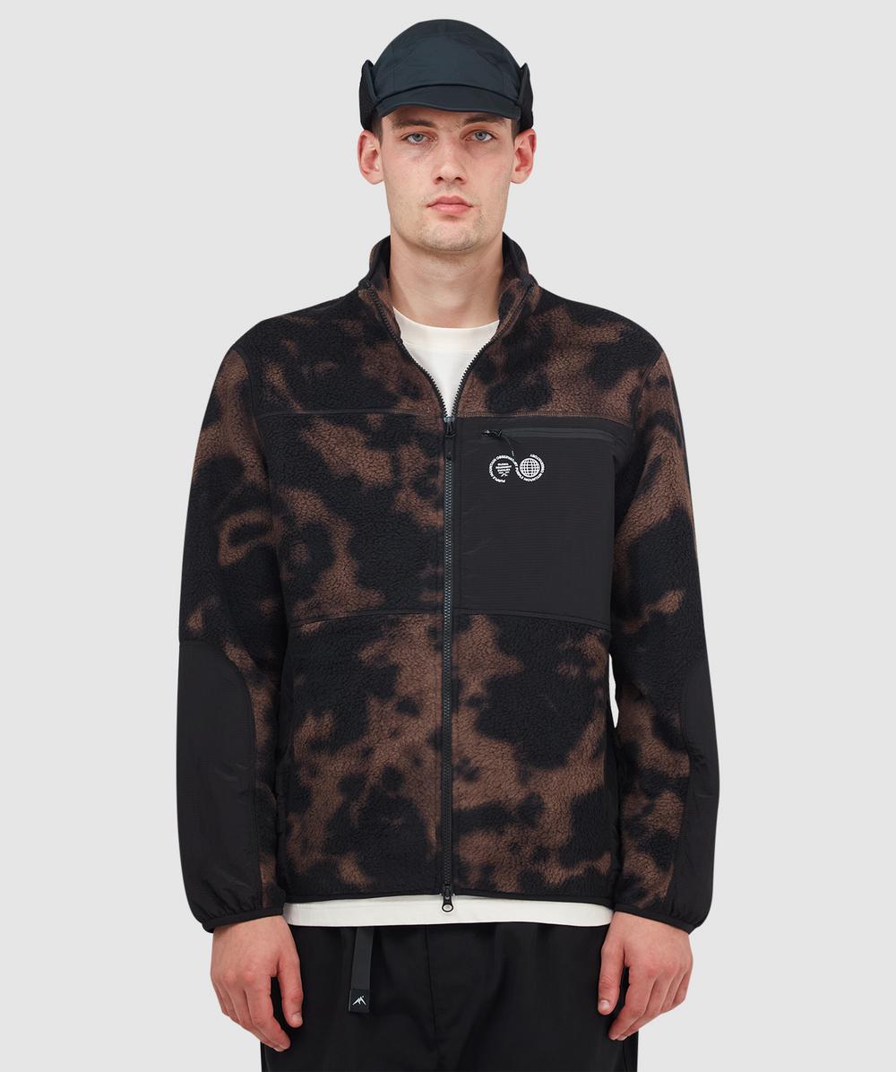 Purple Mountain Observatory Borg Sherpa Fleece Jacket In Brown