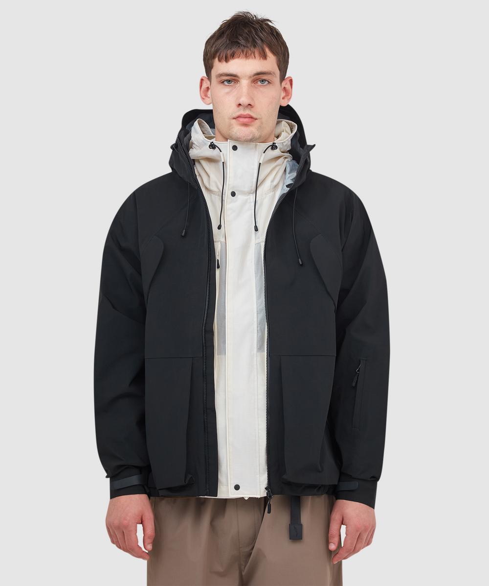 Purple Mountain Observatory 3l Hardshell Jacket In Black