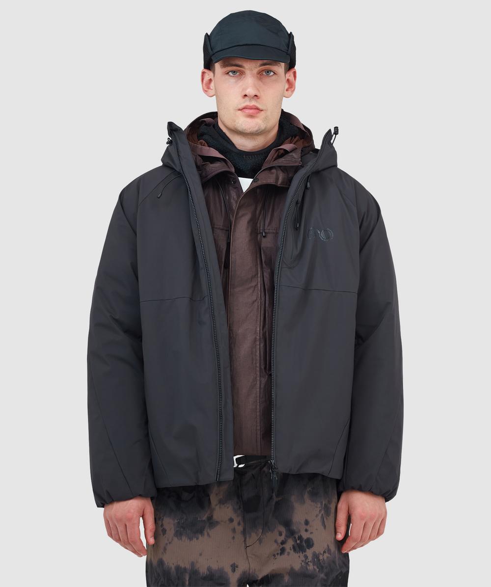Purple Mountain Observatory Shield Puffa Jacket In Black