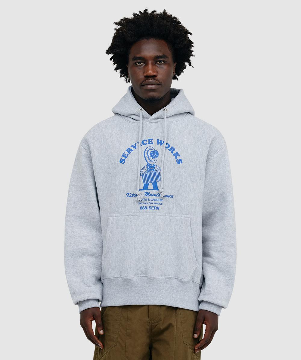 Service Works Maintenance Hoodie In Gray