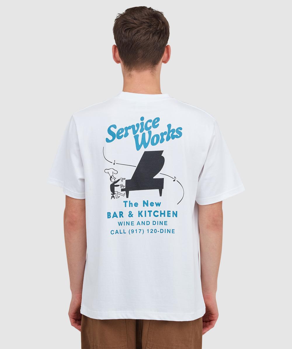 Service Works Bar And Kitchen T-shirt In White