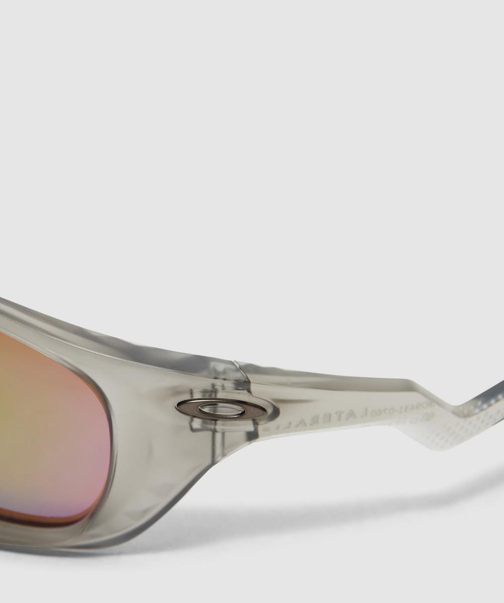 サングラス OAKLEY LATERALIS MATTE GREY INK PRIZM SHALLOW WATER POLAR 0O Coinflip (Low Bridge Fit) Prizm Black Lenses, Polished Black