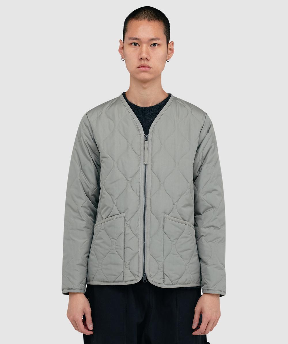 Taion Military V-neck Down Jacket In Gray
