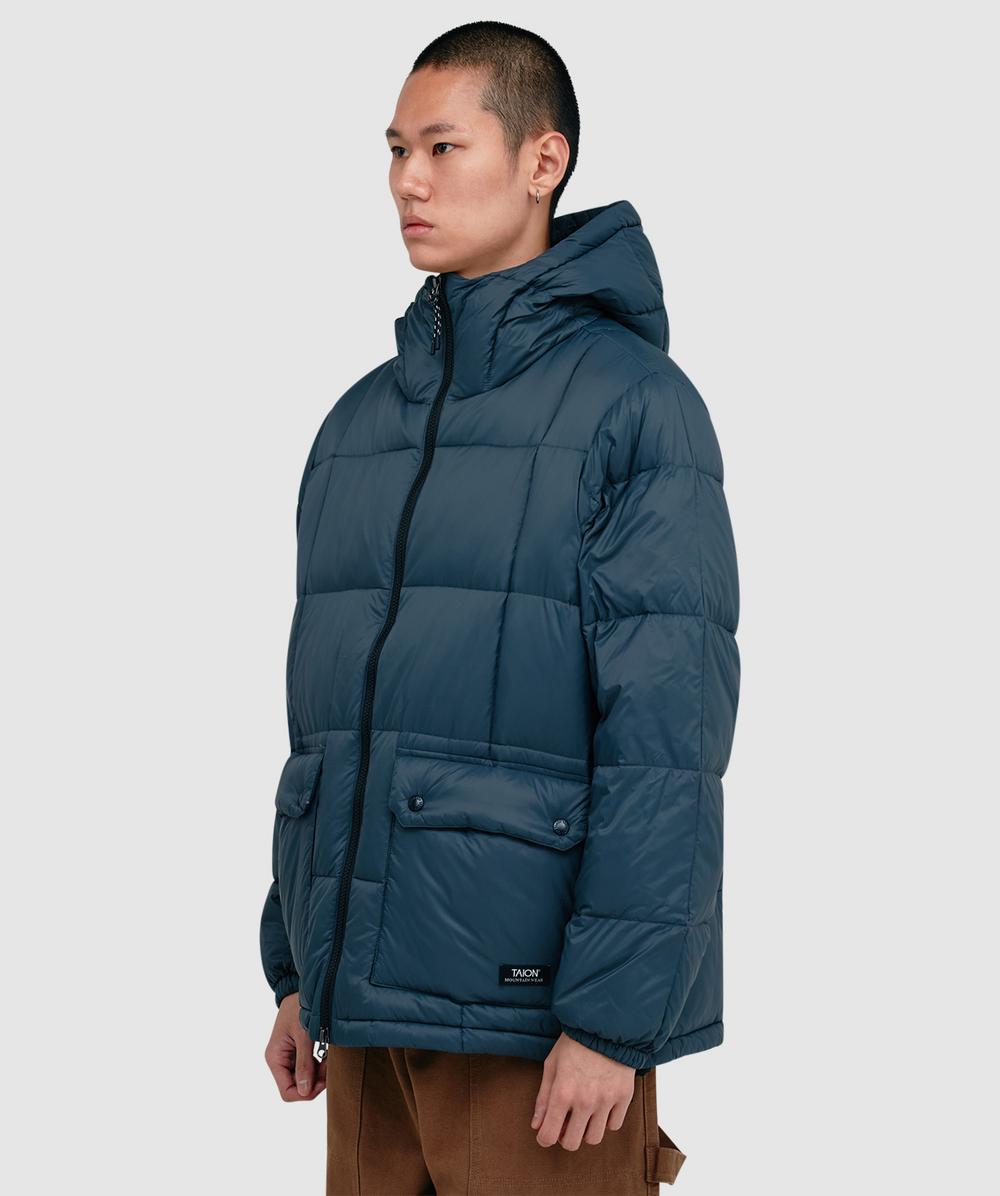Taion Mountain volume down jacket | D.GREY | SEVENSTORE