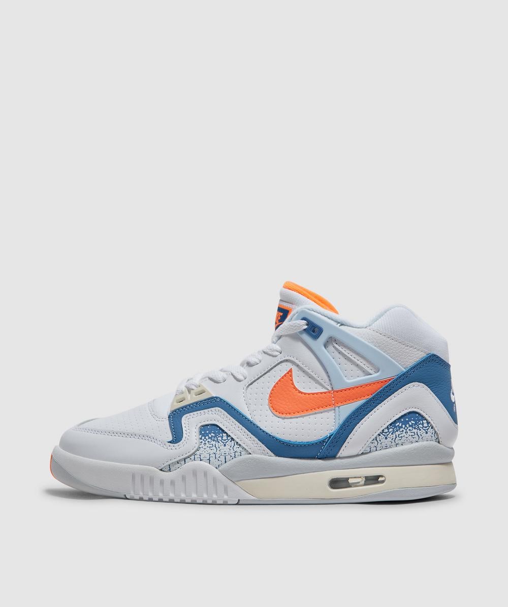 Nike Air Tech Challenge Ii Qs Sneaker (White/Tart-Stone Blue-Football Grey-Pure Platinum- - 6) - Size 6 - Men's, Unisex