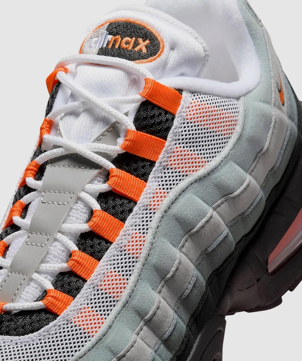 Nike Air Max 95 グレー/ホワイト/オレンジ 海外2024年発売予定】 ナイキ エアマックス 95 ウルフ グレー