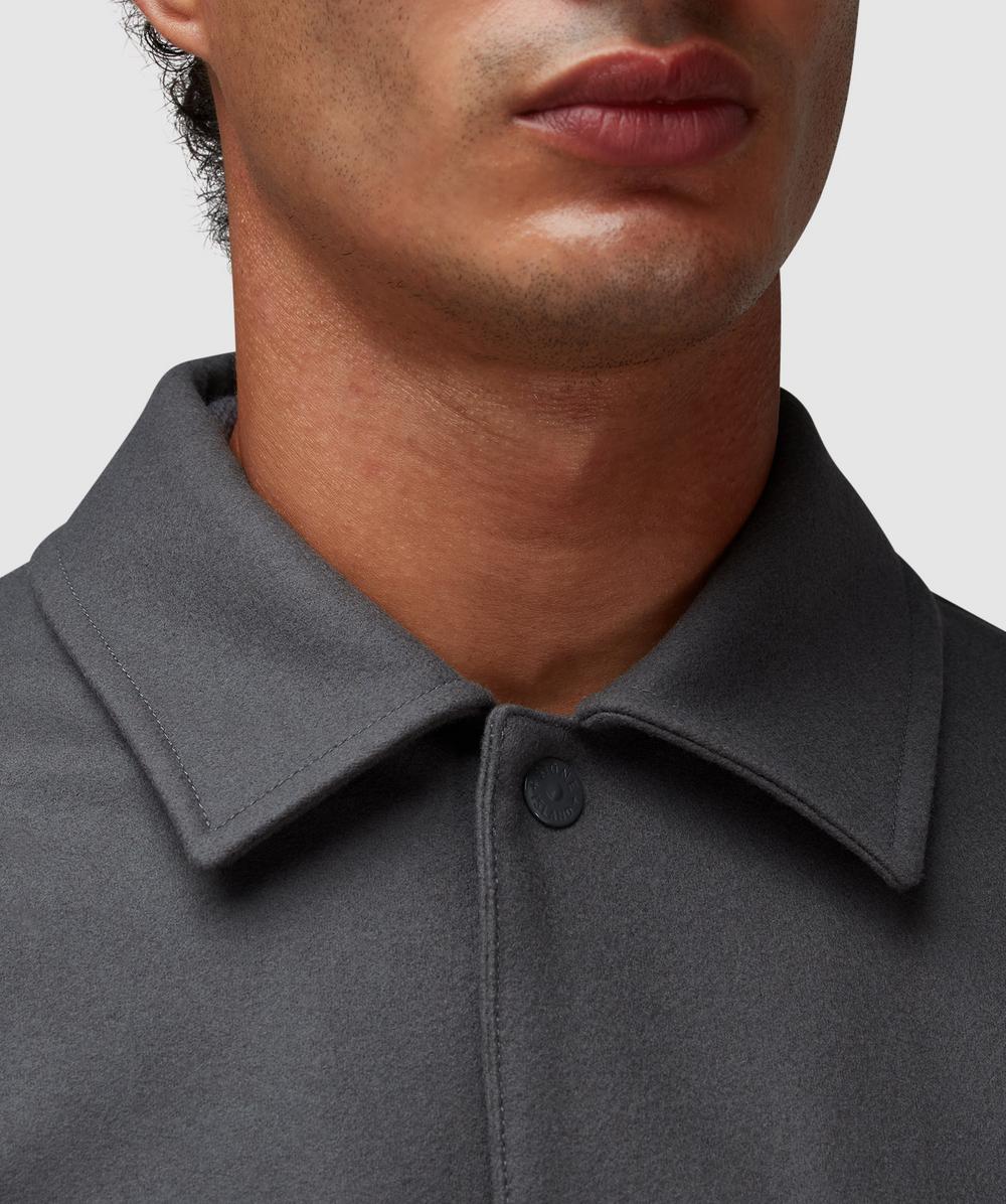 Stone Island Ghost nylon wool overshirt | DARK GREY | SEVENSTORE