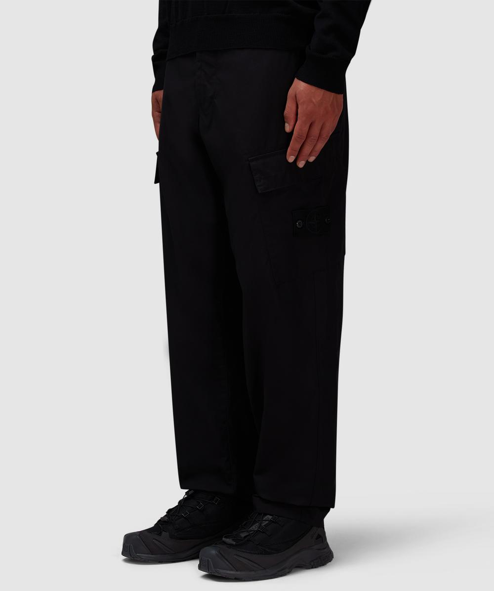 Stone Island Ghost weatherproof cargo pant | BLACK | SEVENSTORE