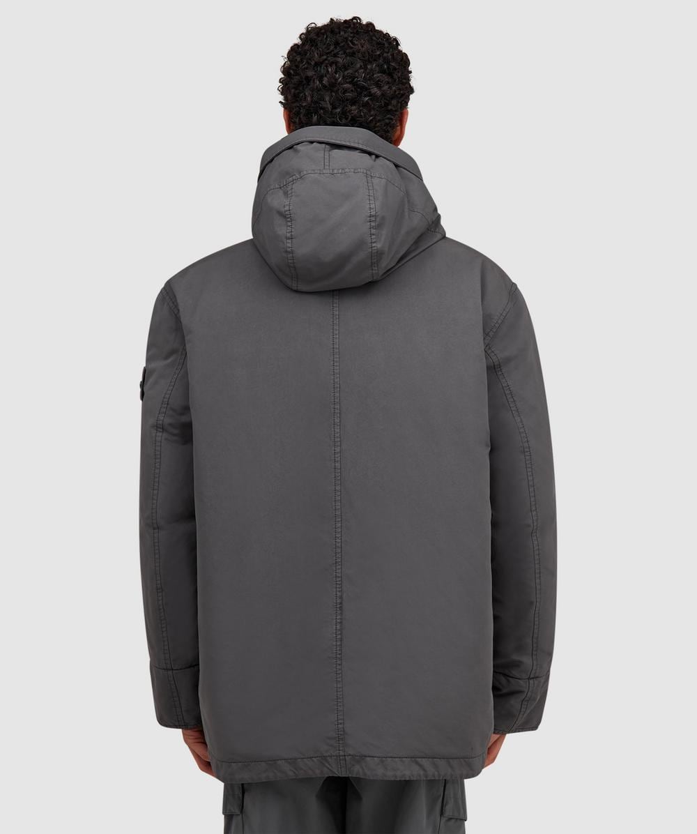 Stone Island Ghost david-TC hooded parka jacket | DARK GREY