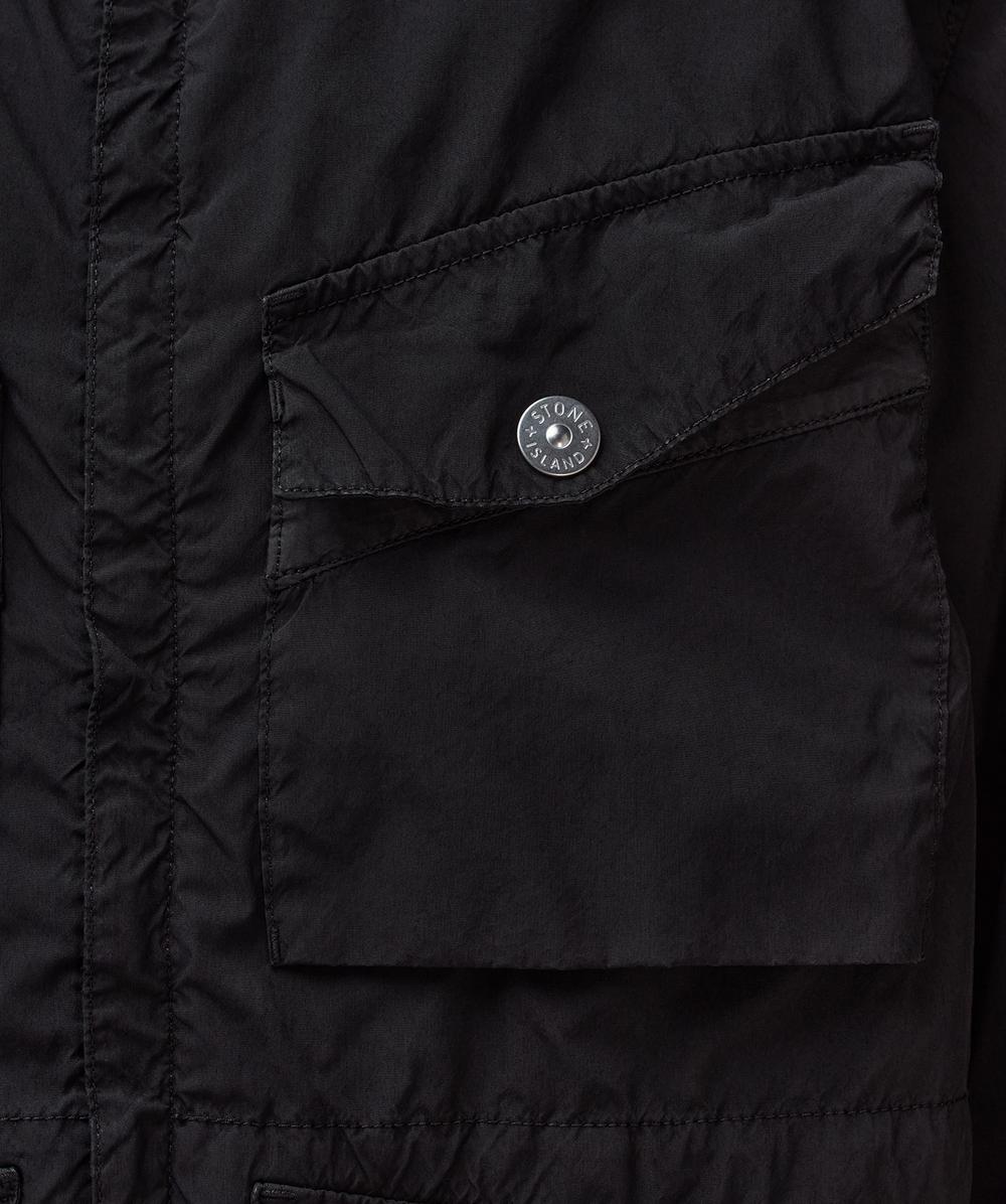 ストーンアイランド　LIGHT COMPACT TOUCH POLY-TC Stone Island Light compact touch poly-tc jacket | BLACK