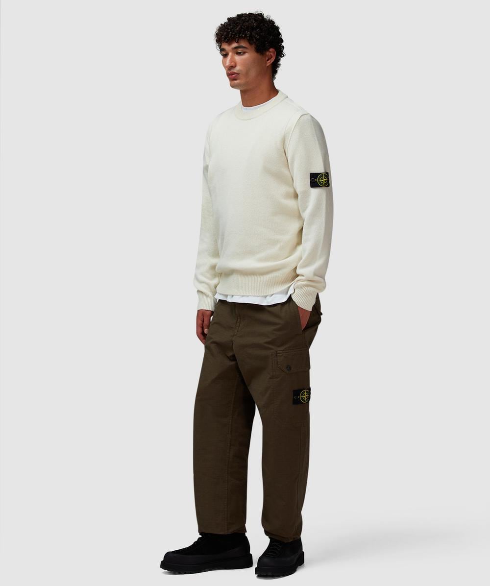 Stone Island Lambswool sweater | IVORY | SEVENSTORE