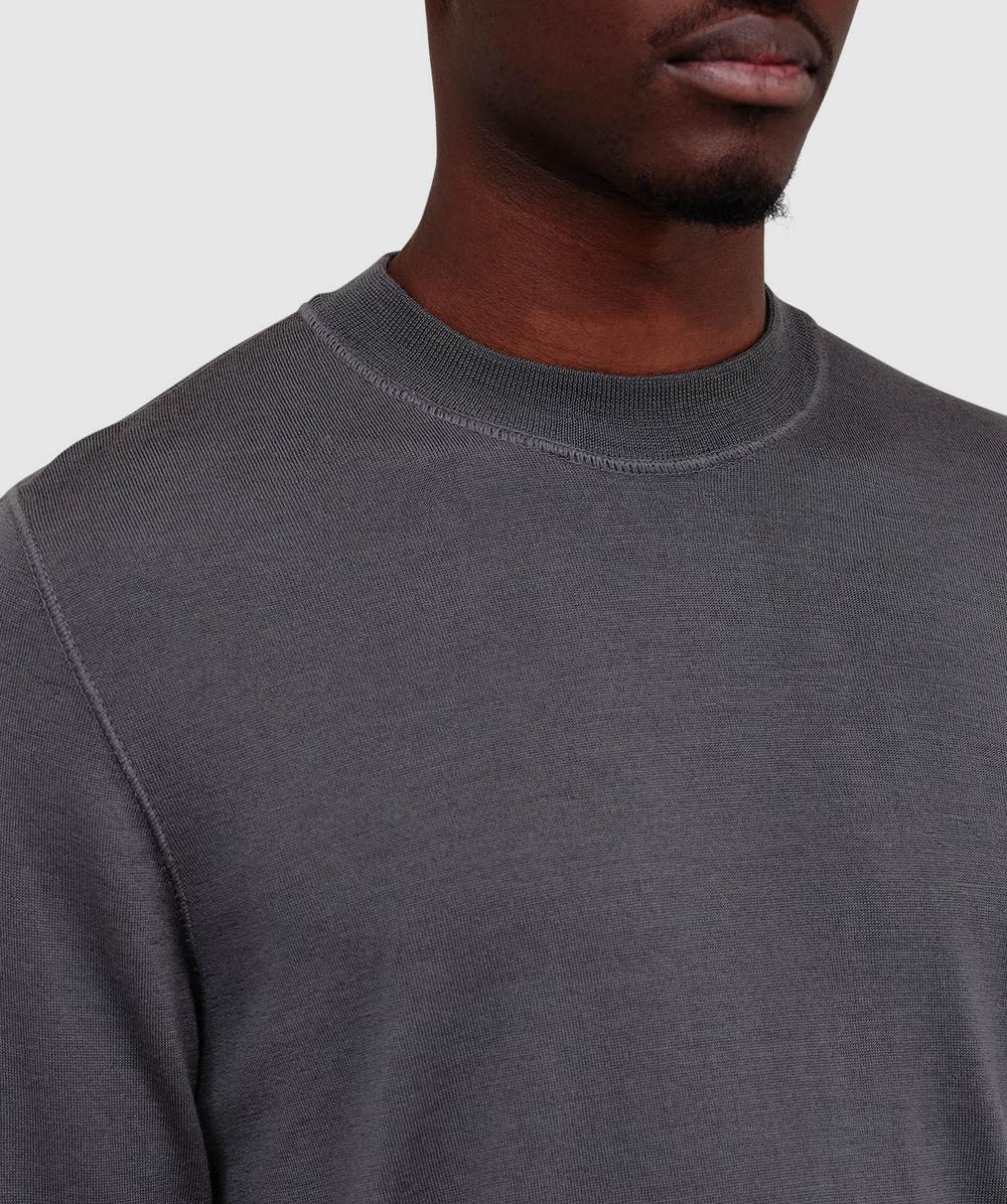 Stone Island Ghost light wool knit sweater | DARK GREY | SEVENSTORE