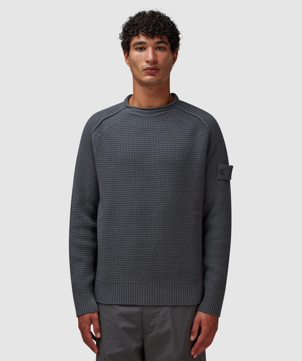 Stone Island Ghost Rws Geelong Knit Sweater (Dark Grey - M) - Size M, Male