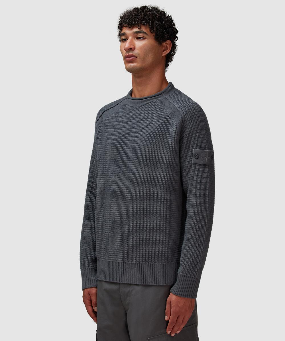 Stone Island Ghost RWS geelong knit sweater | DARK GREY | SEVENSTORE