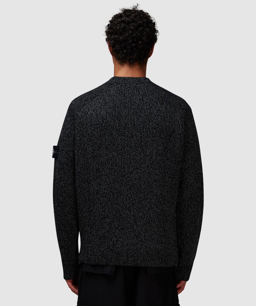 stone  knit ニット　Black Stone Island - BLACK KNITTED PULLOVER – LE LABO STORE
