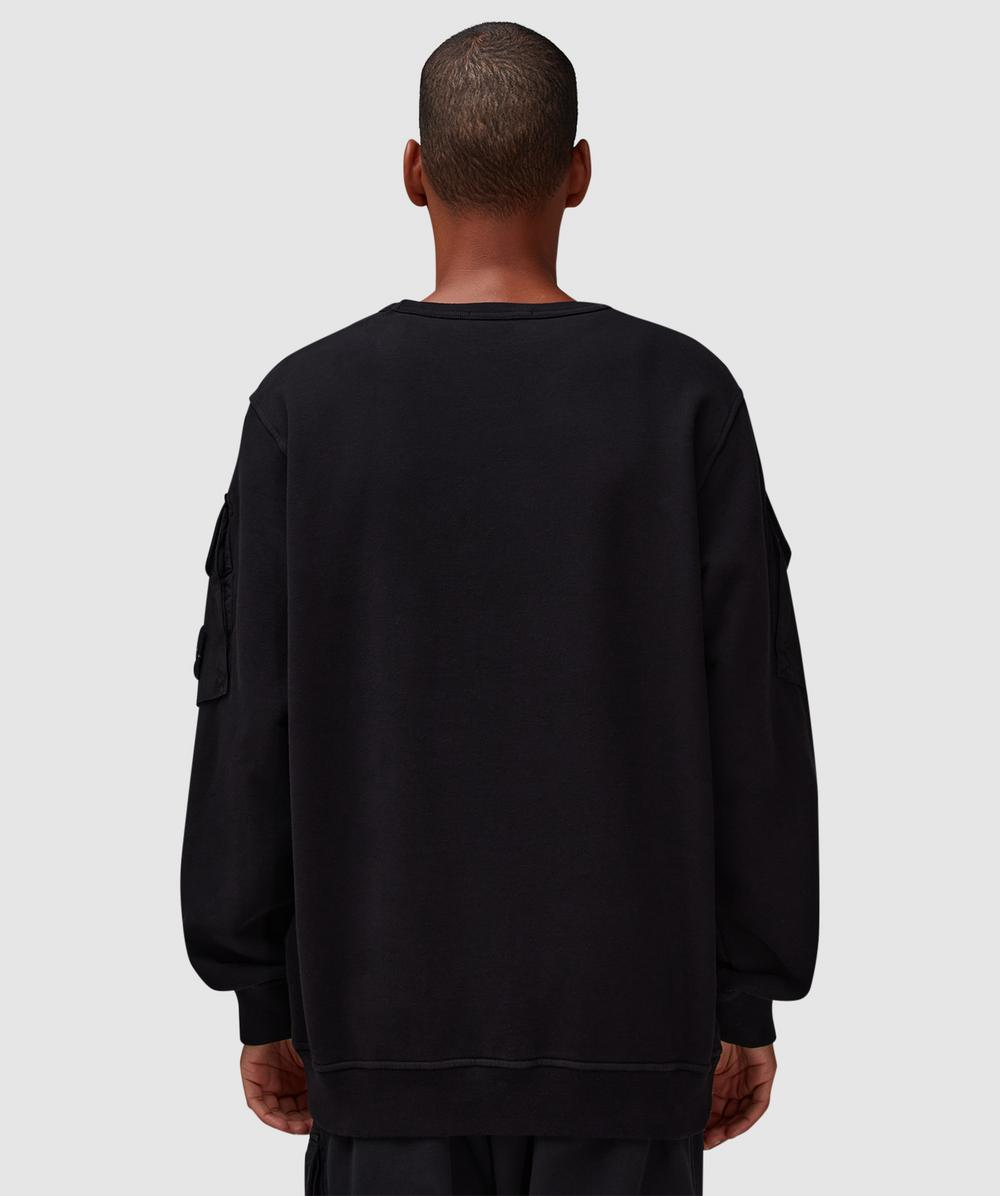 Stone Island Garment dyed pocket sweater | BLACK | SEVENSTORE