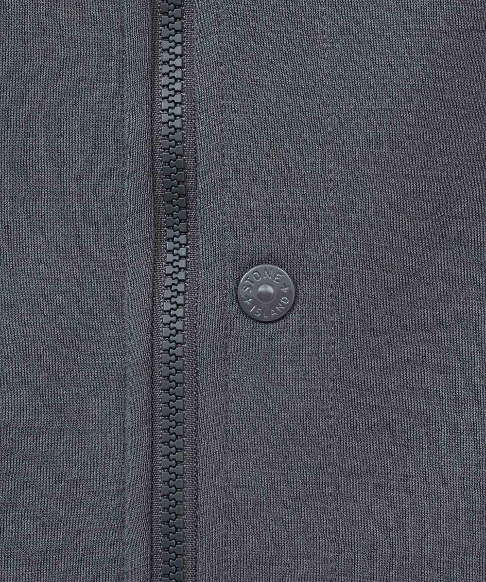 Stone Island Ghost wool fleece zipped track jacket | DARK GREY