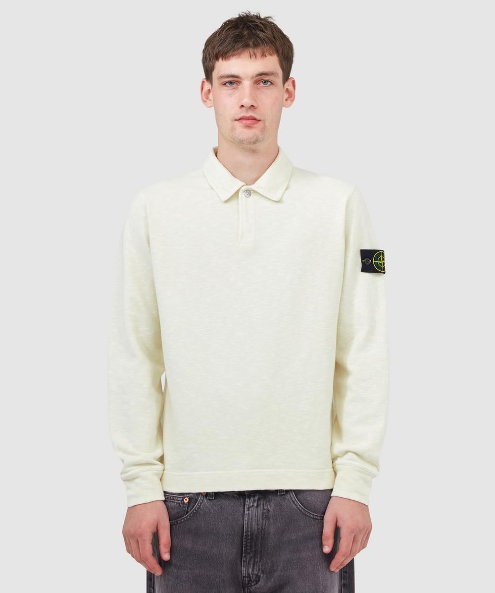 Stone Island Vanise Brushed Polo Shirt (Ivory - Xl) - Size XL, Male