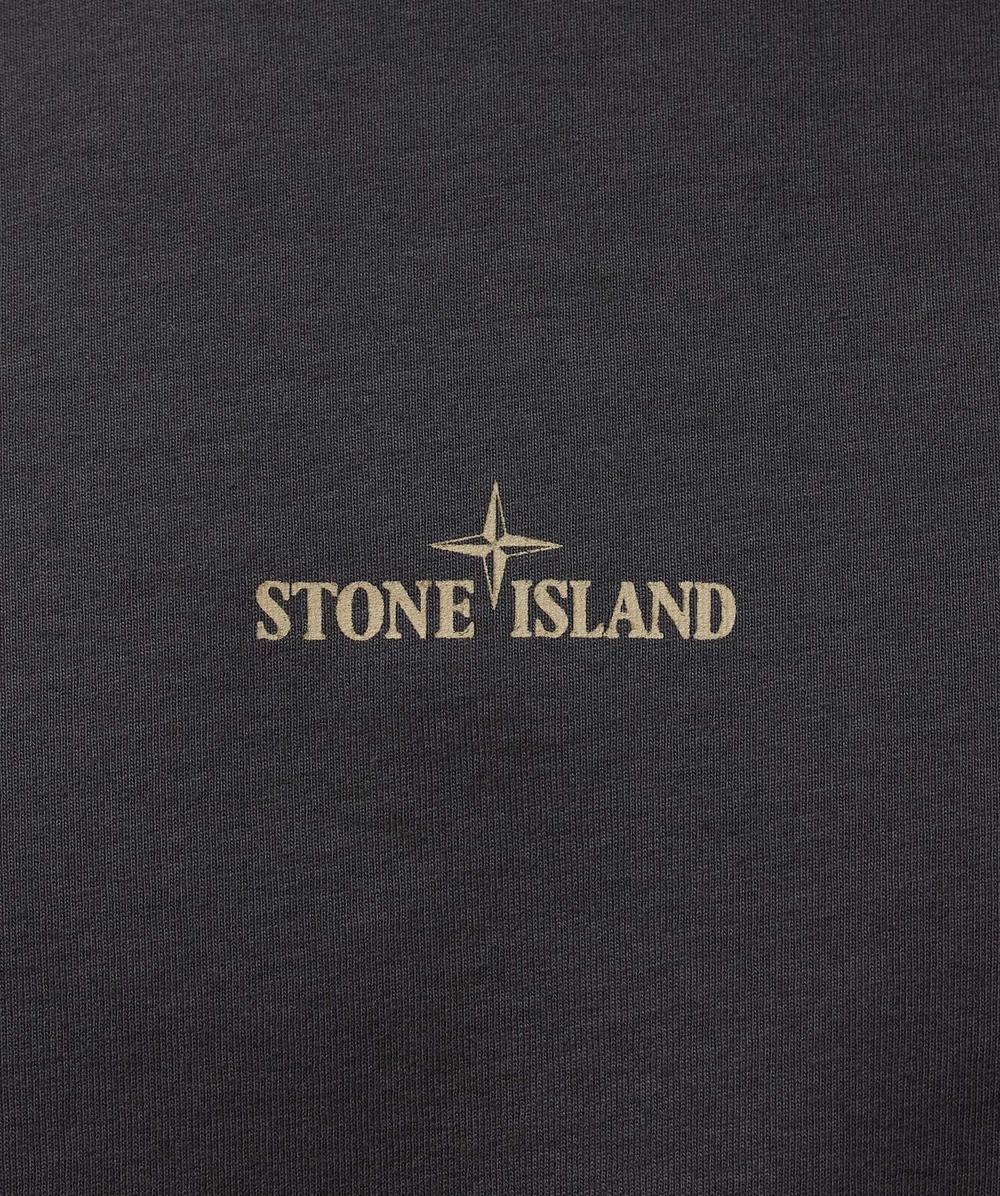 Stone Island Bleeding numbers compass t-shirt | LEAD GREY