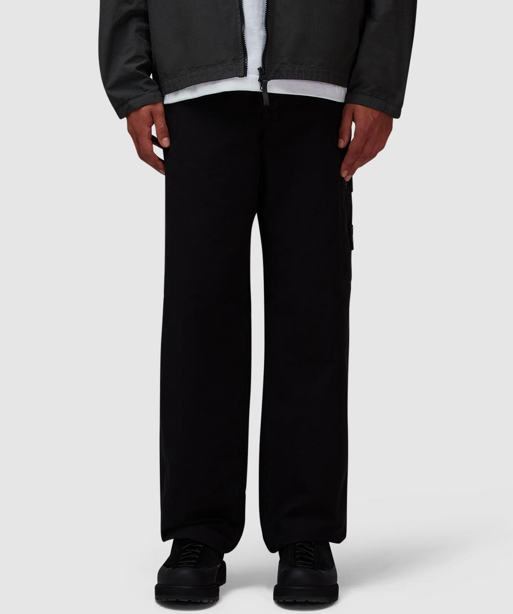 Stone Island Men's Black Organic Ripstop Utlility Pant ( - 34) - Size 34