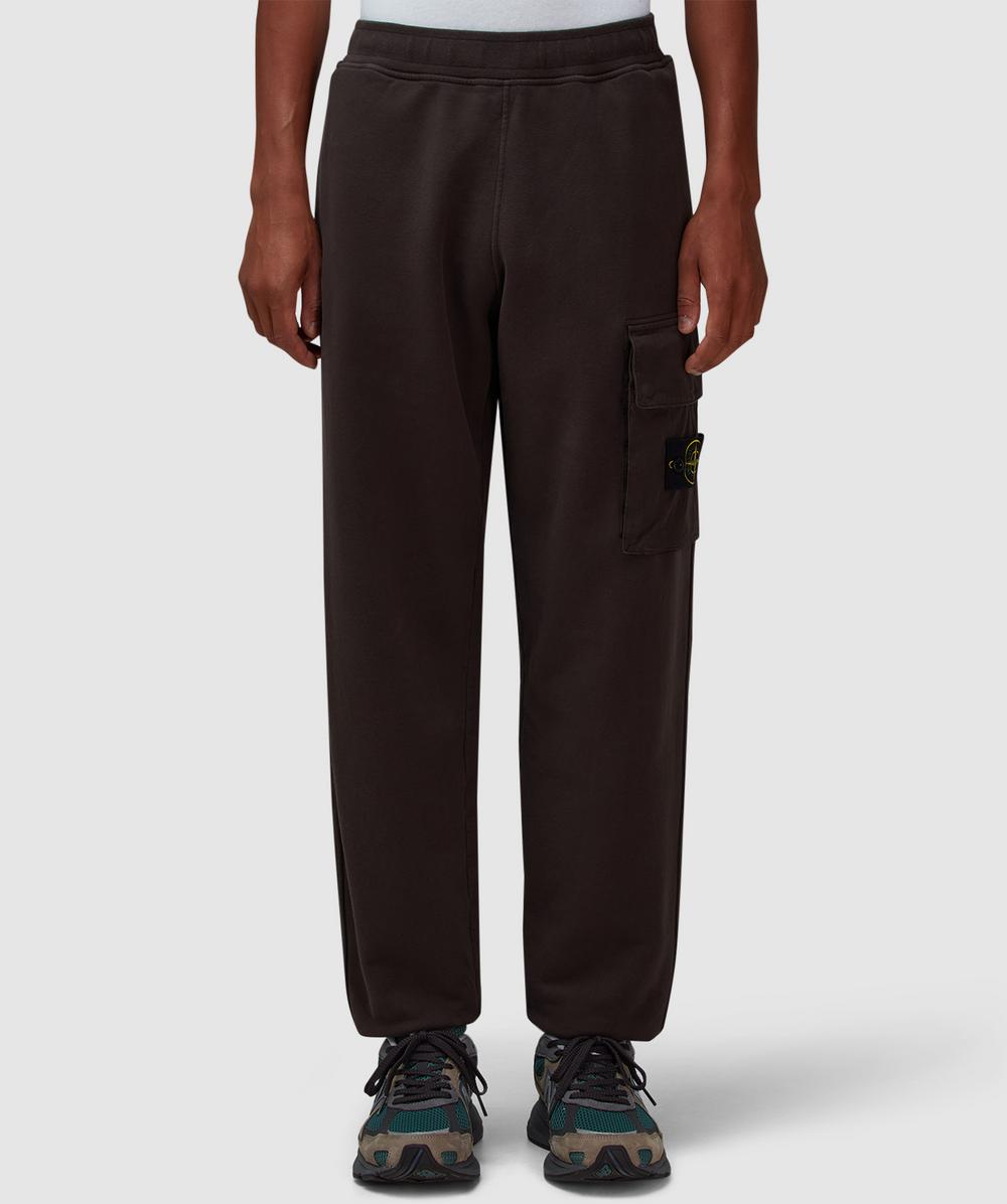 Stone Island Garment Dyed Sweat Pant In Black