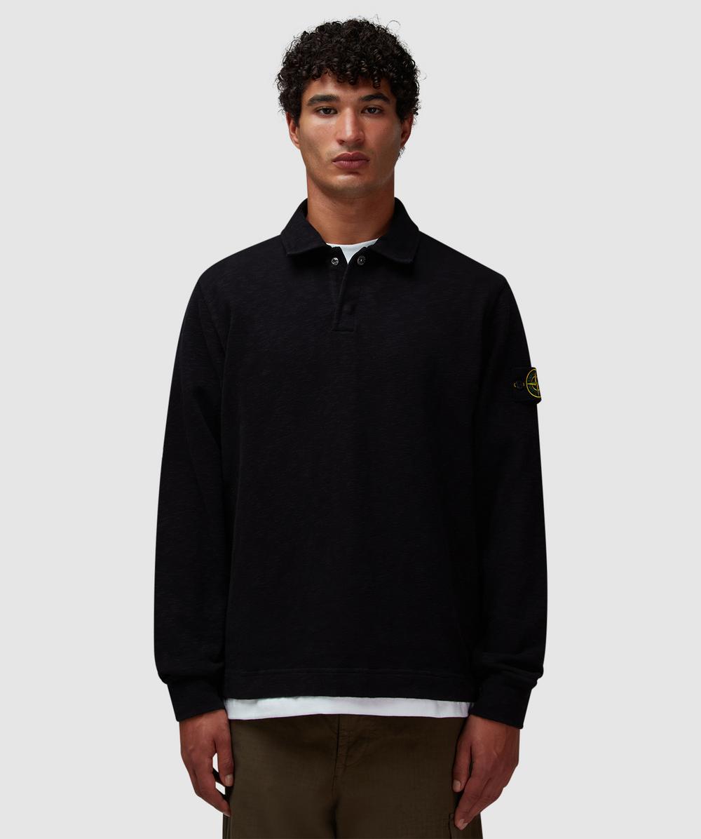 Stone Island Vanise Brushed Polo Shirt (Black - M) - Size M, Male