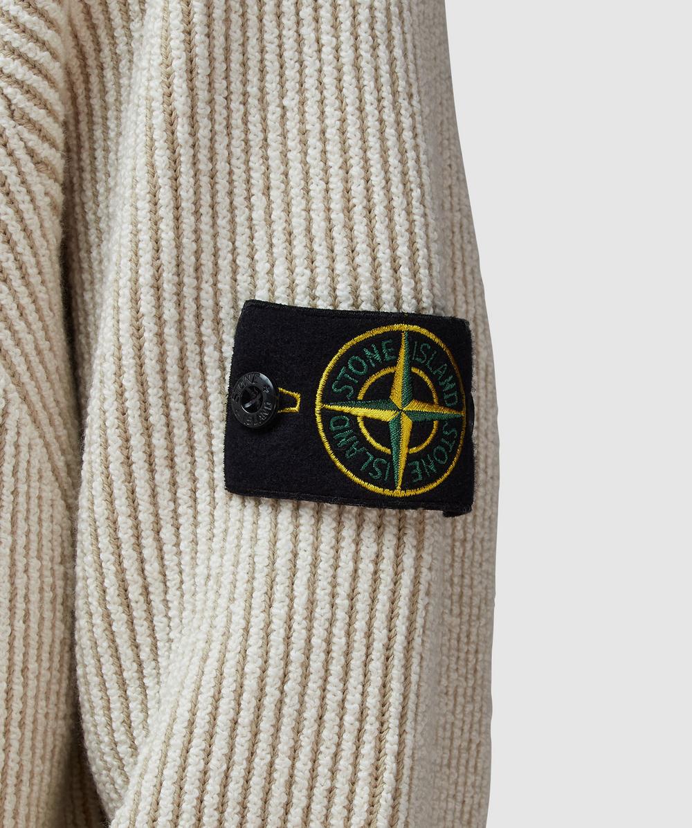 Stone Island Vanise RWS rib sweatshirt | IVORY | SEVENSTORE