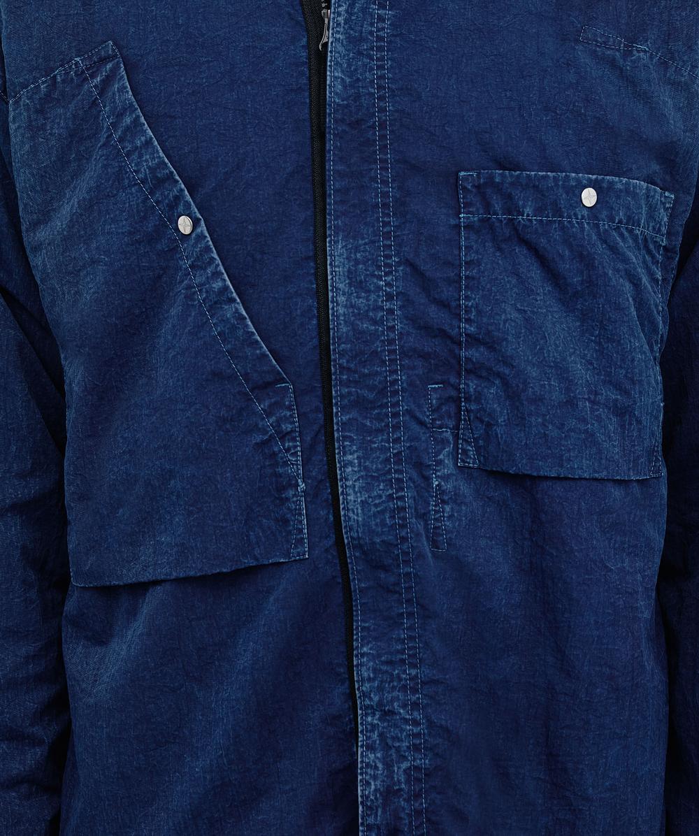 Stone Island Nylon indigo-TC overshirt | HOLLOW FIBER NYLON INDIGO
