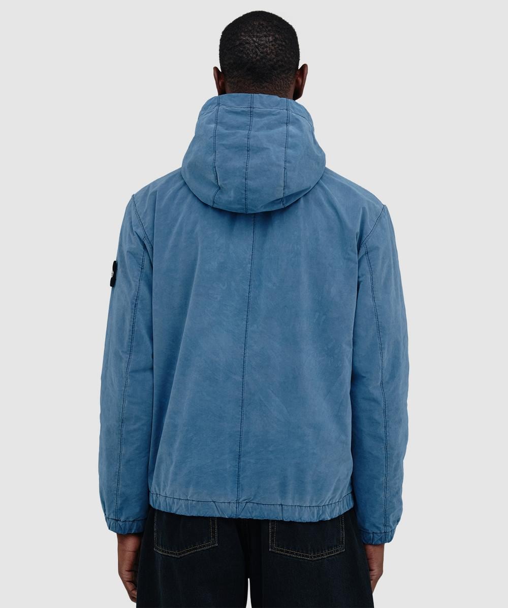 Stone Island David light indigo-TC hooded jacket | DAVID LIGHT