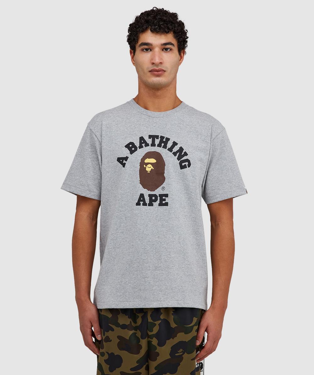 Bape - A Bathing Ape 1st Camo College T-shirt In Gray