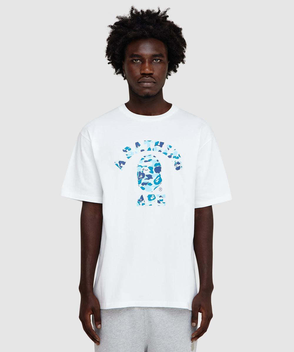 Bape - A Bathing Ape Abc Camo College T-shirt In White