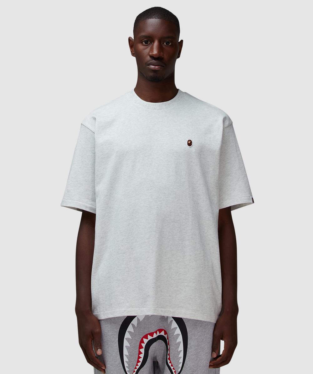 Bape - A Bathing Ape Men's Grey One Point Relaxed T-Shirt (Gray - Xl) - Size Xl