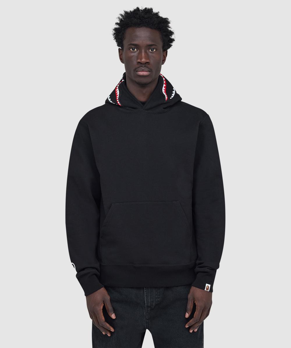 Bape - A Bathing Ape Shark Pullover Hoodie In Black