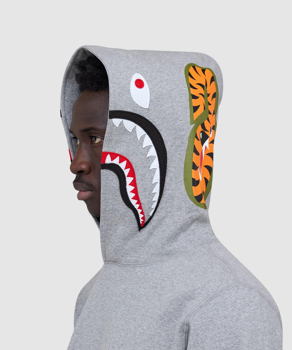 BAPE - A Bathing Ape Shark pullover hoodie | GRAY | SEVENSTORE